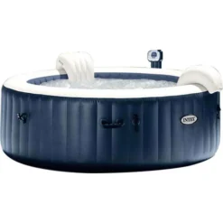 Intex Whirlpool PureSpa Plus Bubble Massage Ø196cm, Outdoor, Mit Heizung Und Massagedüsen, 4 Personen