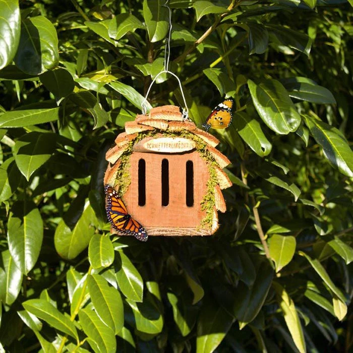 Gardigo Insektenhotel 90561, Schmetterlingshaus, 16 X 16 X 10cm – Bild 3
