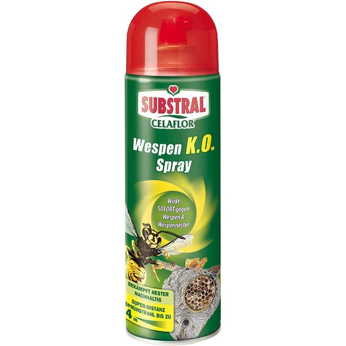 Substral Insektenspray Celaflor Wespen K.O. Spray, Wirkt Gegen Wespen & Wespennester, 500ml
