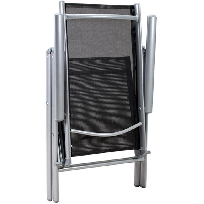 CASARIA Gartenstuhl Bern 105653, Kunststoff, Hochlehner,verstellbar,schwarz,klappbar,2 Stück – Bild 6