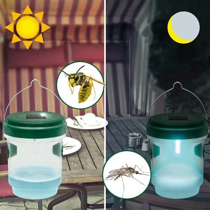 Gardigo Wespenfalle Solar Insektenfalle Mit LED, Zum Aufhängen, 2in1 Lockstoff-Falle â Bild 2