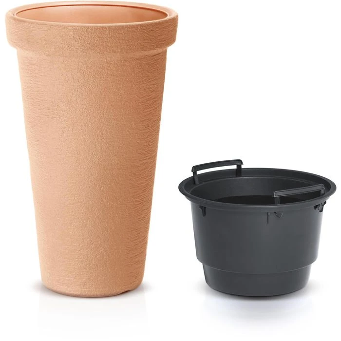 Prosperplast Übertopf Classic Tower, Terrakotta, Ø 40 X H 63 Cm, Rund, Kunststoff – Bild 2