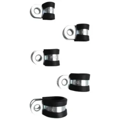 BGS-technic Schlauchschelle 14145, 6 - 16mm, Verzinkt, Gummiert, 5 Größen, 18-teilig