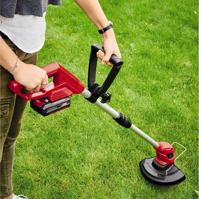 Einhell Rasentrimmer GC-CT 18/24 Li, 3411125, Akku, 18V/2Ah, 1 Akku,Teleskopstiel, Schneidkopf: Messer – Bild 2