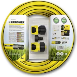 Kärcher Gartenschlauch PrimoFlex Set 3/4 2645-1560, Inkl. Zubehör, 3/4 Zoll (19mm), Bis 24 Bar, 10m