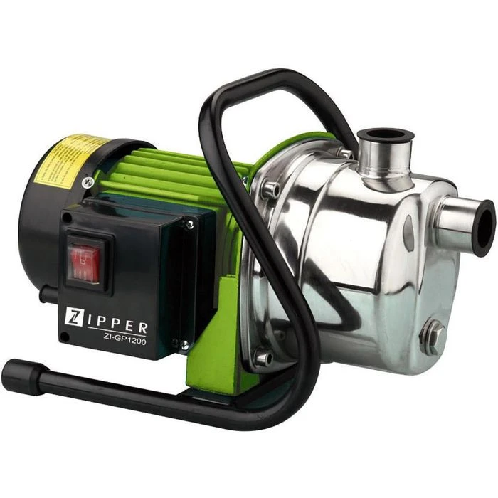 Zipper Gartenpumpe ZI-GP1200, 900 W, 3800 L/h Fördermenge, Max. Druck 1,5-3 Bar