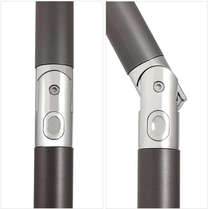 Sekey Sonnenschirm 39921397, Rechteckig, 200 X 125cm, Cappuccino, Neigbar, Höhenverstellbar – Bild 3