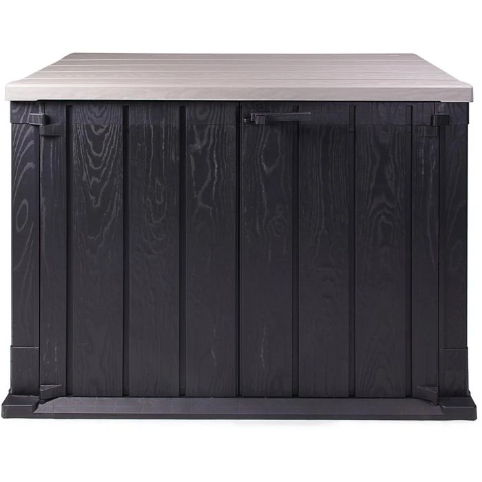 Ondis24 Mülltonnenbox Storer Plus X, Bis 240 Liter, Für 2 Mülltonnen, Anthrazit-grau, Kunststoff