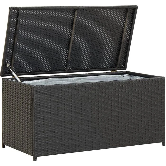 VidaXL Auflagenbox 46471, Polyrattan, Schwarz, 100 X 50 X 50 Cm – Bild 5