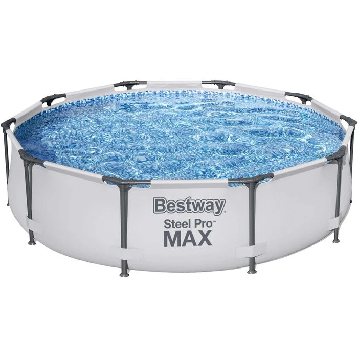 Bestway Aufstellpool Steel Pro MAX, Ø 305 X 76cm, Framepool, Rund