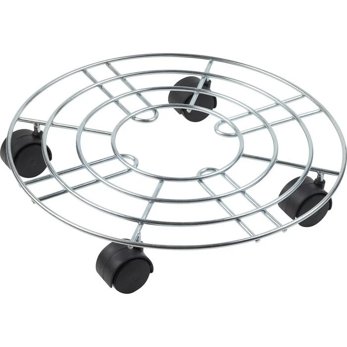 Meister Pflanzenroller 9974000, Rund, Metall, 30kg, Silber, Ă 35cm