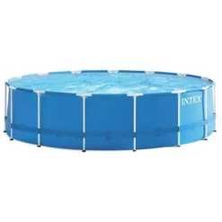 Intex Aufstellpool Set Rondo, Ø 457 X 122cm, Framepool, Mit Filterpumpe, Rund