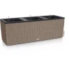 Lechuza Pflanzkasten TRIO Cottage 40 Sandbraun, 129 X 42 X 44 Cm, Kunststoff, Bewässerungssystem