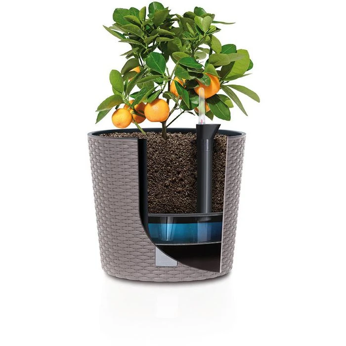 Prosperplast Erd-Bewässerungs-Set IZTS200, Ø 17 X H 4,2 Cm, Rund, Für Rato-, Tubus-Übertöpfe – Bild 3