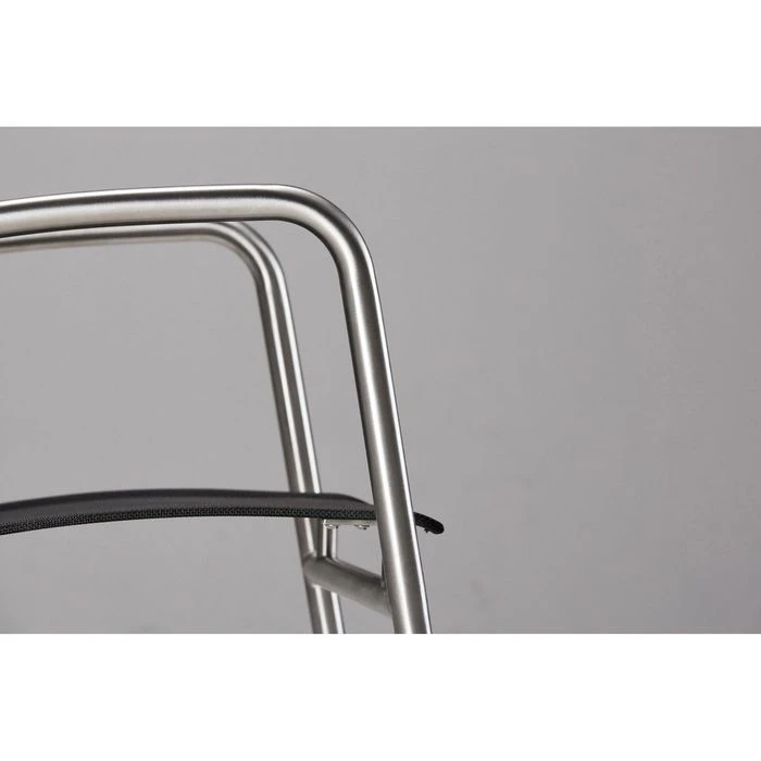 BEST Gartenstuhl Khartum, Stoff, Niedriglehner, Schwarz, Stapelbar – Bild 3