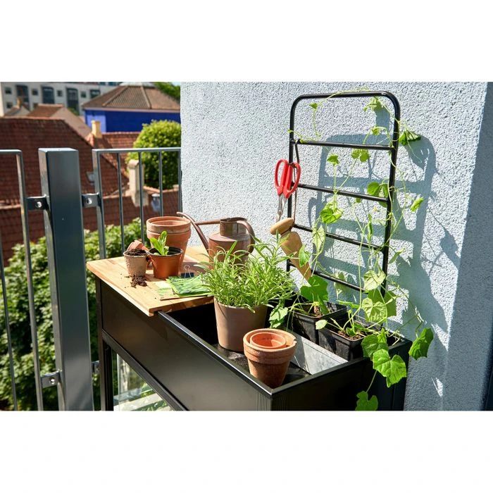 Juliana Gewächshaus Urban Vertical, 0,32 M², 80 X 40 X 158 Cm, Schwarz, Mit Rollen – Bild 6