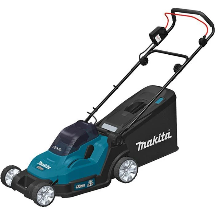 Makita DLM432PT2 Akku-Rasenmäher 18V Mit 2 Akkus 5Ah, Ladegerät & Fangkorb 50L – Bild 2