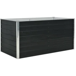 VidaXL Hochbeet 45722, Anthrazit, 160 X 80 X 77 Cm, Verzinkter Stahl