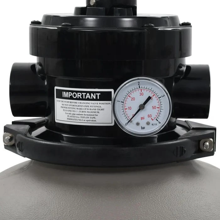 VidaXL Filteranlage Bis 7m³ / H, Sandfilteranlage, 4-Wege-Ventil, Bis 32.000 Liter – Bild 3