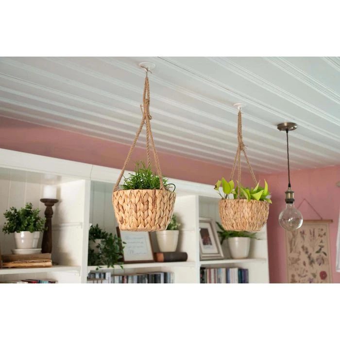 Decorasian Blumenampel Natur, Ø 22 X H 13,5 Cm, Seegras – Bild 4