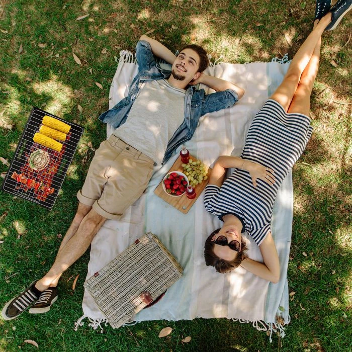 Relaxdays Holzkohlegrill Tragbarer Klappgrill, Stahl, Mit Griffen, Grillfläche 44 X 27,5cm – Bild 2