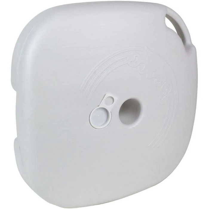 DEMA Sonnenschirmständer 41253, Kunststoff, 14 Liter, Weiß, Quadratisch, Befüllbar, Griff – Bild 3