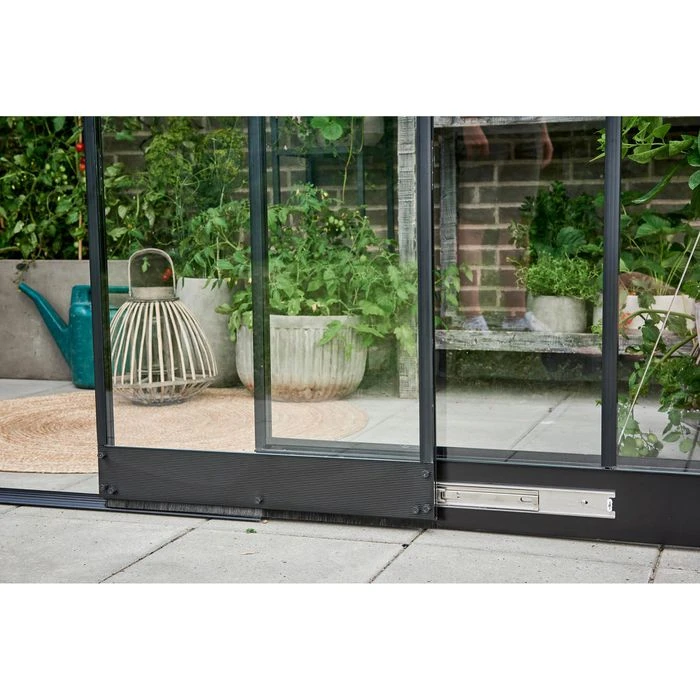 Halls Gewächshaus Qube Lean-to 612, 7,1 M² Fläche, 374 X 188 X 230 Cm, Anlehngewächshaus, Schwarz – Bild 7