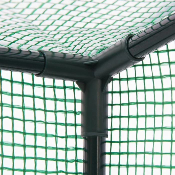 Relaxdays Gewächshaus 10020027, 0,5 M² Fläche, 100 X 50 X 150 Cm, Grün, Mit Schrägdach – Bild 3