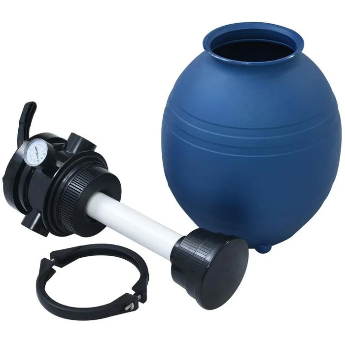 VidaXL Filteranlage Bis 7m³/h, Sandfilteranlage, 4-Wege-Ventil, Bis 32.000 Liter – Bild 4