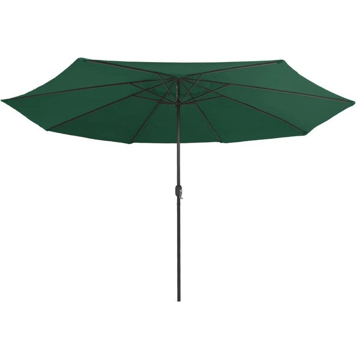 VidaXL Sonnenschirm 47379, Rund, Ø 400cm, Grün – Bild 2