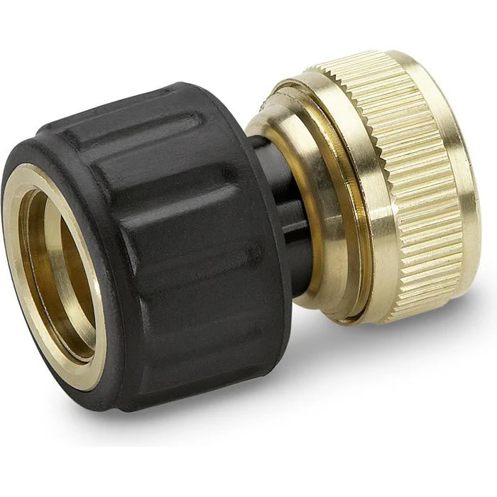 Kärcher Schlauchverbinder Schlauchkupplung Messing, Wasserstop, Für 13mm (1/2 Zoll), 15mm (5/8 Zoll)