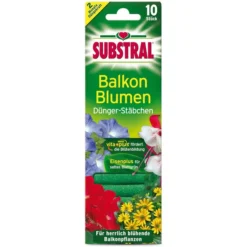 Substral Dünger Dünger-Stäbchen Für Balkonblumen, Spezialdünger, Extra Eisen, 10 Stück