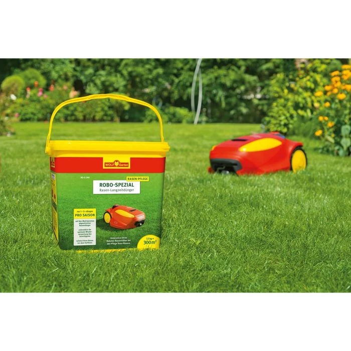 Wolf-Garten Rasendünger RO-S 300, Langzeitwirkung Bis 70 Tage, 7,5 Kg Für 300m² – Bild 2