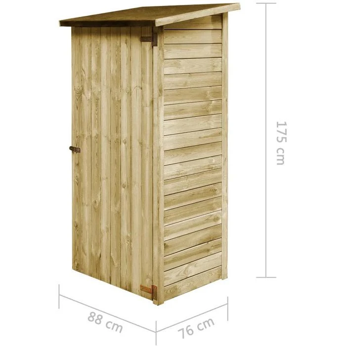 VidaXL Geräteschuppen 45306, 0,5m², 88 X 76 X 175 Cm (BxTxH), Holz – Bild 7