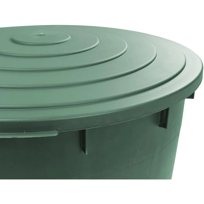Ondis24 Regentonne Aqua, 500 Liter, Rund, Grün, Mit Auslaufhahn Und Deckel – Bild 3
