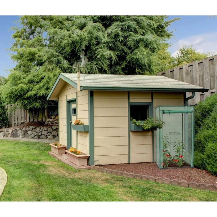 Relaxdays Gewächshaus 10020027, 0,5 M² Fläche, 100 X 50 X 150 Cm, Grün, Mit Schrägdach – Bild 2