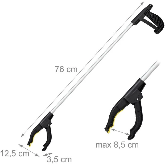 Relaxdays Greifzange 10025448, Metall, Länge 76cm – Bild 2